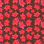 Pattern of red flowers on a brown background